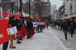 برگزاری آکسیون اعتراضی در دفاع از کارگران زندانی و فعالین محکوم به اعدام در کشور هلند
