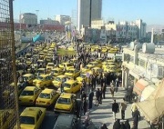 Taxi drivers are on strike in Sanandaj